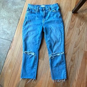 Madewell High-rise slim crop boyjean